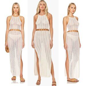 LSpace Falling For You Cover-Up Crochet Small Maxi Dress Vacation Festival NWT